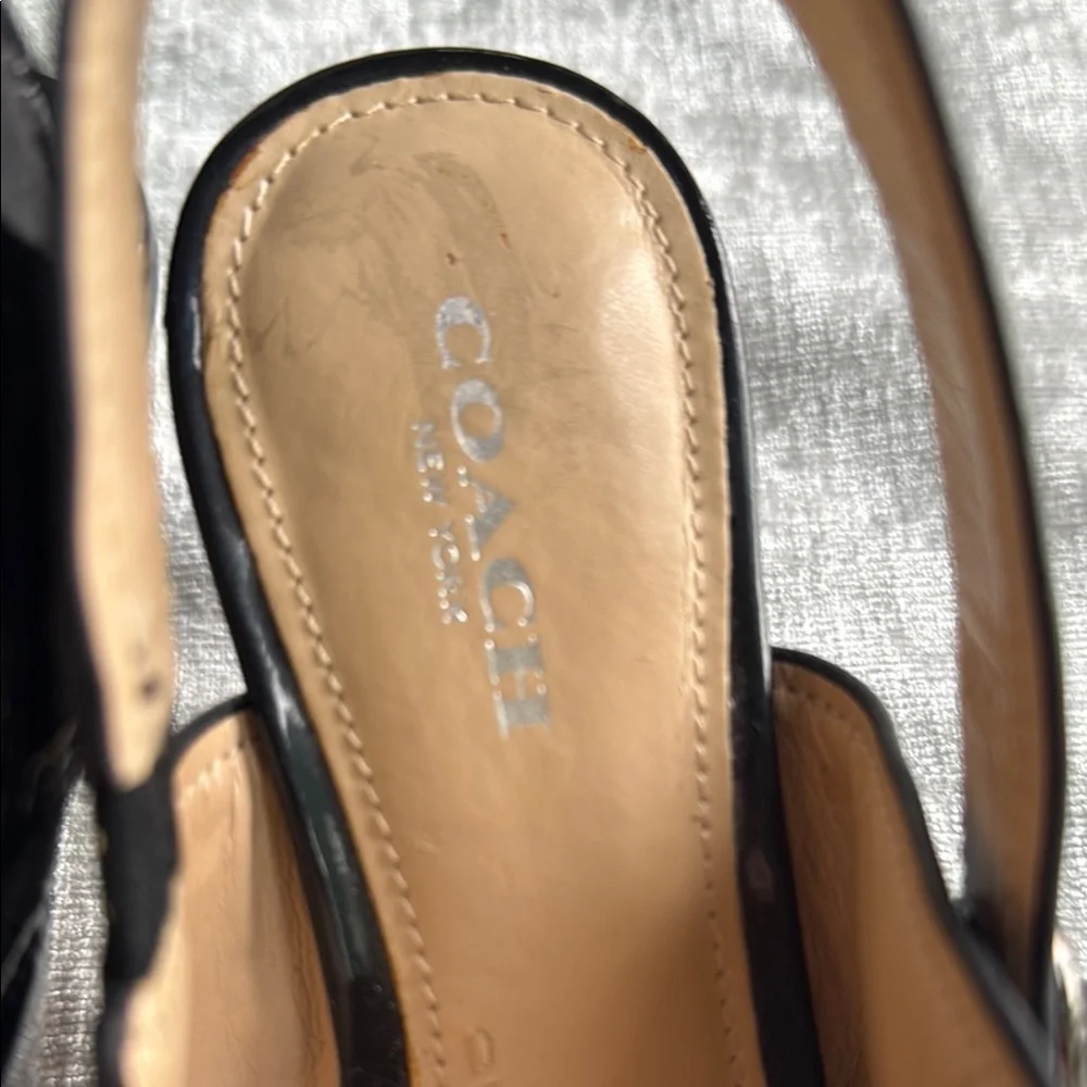 Coach Black Stiletto Heels with Pointed Toe (6.5)